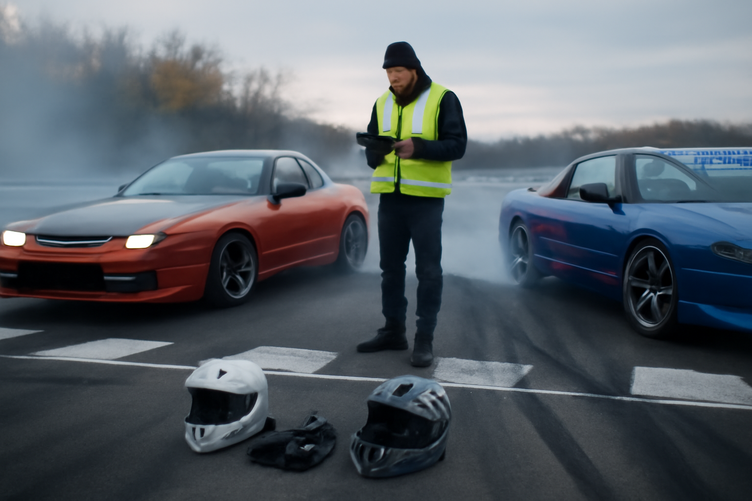 RADAR 27 - trackday de détection au circuit du Val d’Argenton, pilotes en préparation