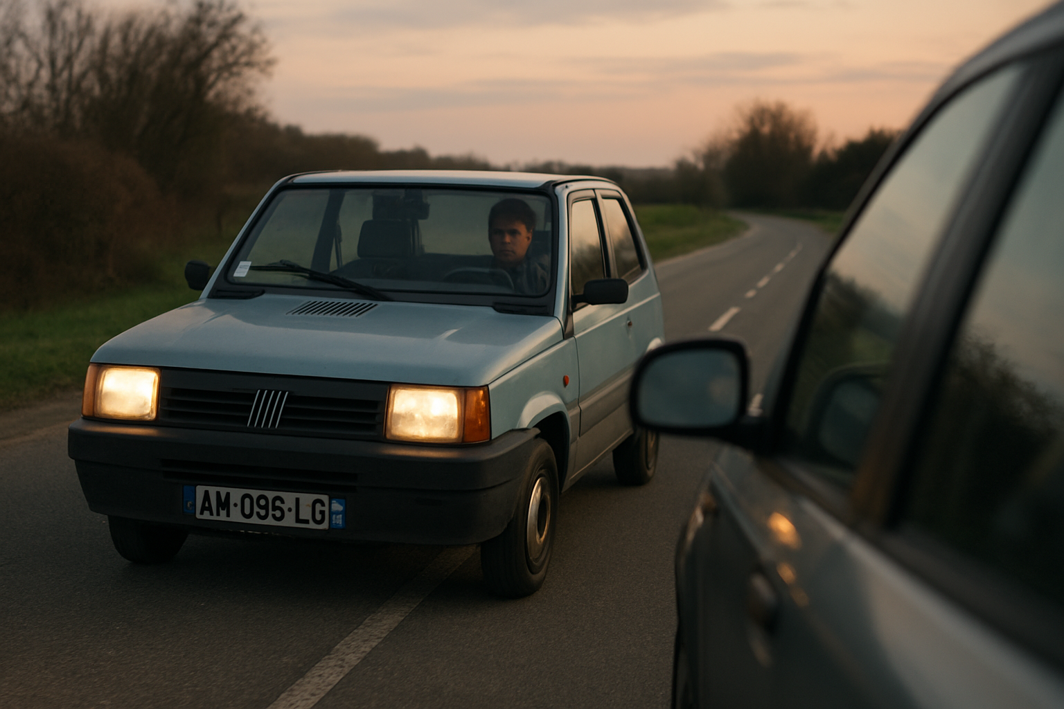 Essai routier d’une Fiat Panda d’occasion : contrôle du freinage et du passage des vitesses